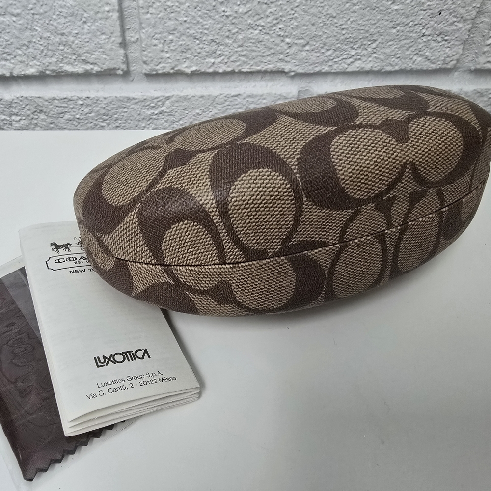 Coach Clamshell Eyeglass Case with Cloth